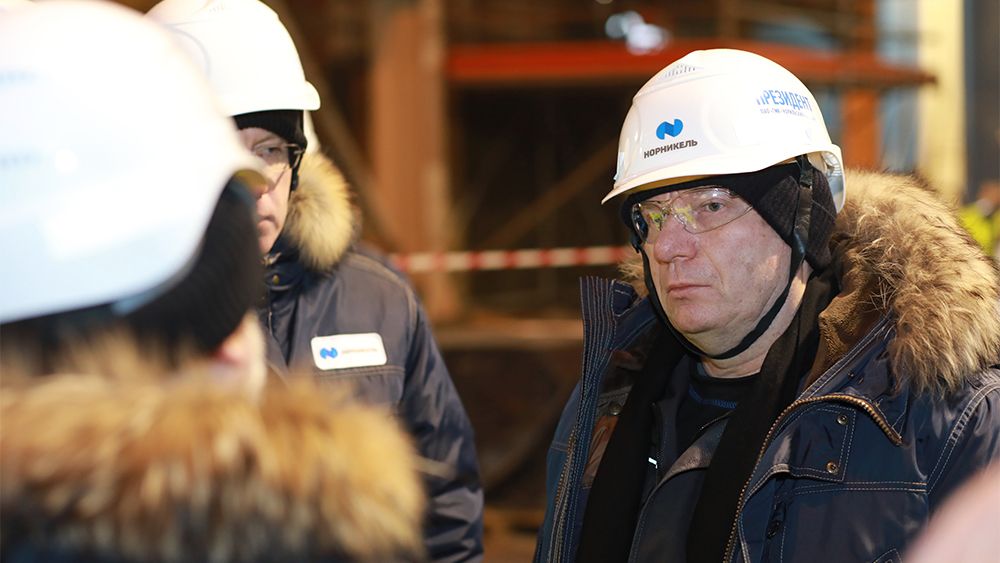 Репортаж: президент компании «Норникель» посетил Норильск с рабочим визитом