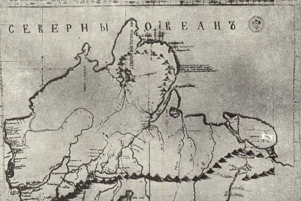 Карта Таймыра, созданная Харитоном Лаптевым по результатам своей экспедиции.jpg
